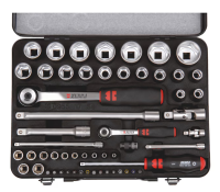 WÜRTH Zestaw kluczy nasadowych 1/4 + 1/2 cala, 56 szt.